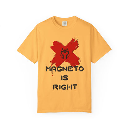 Magnus is Right Tee (black text)