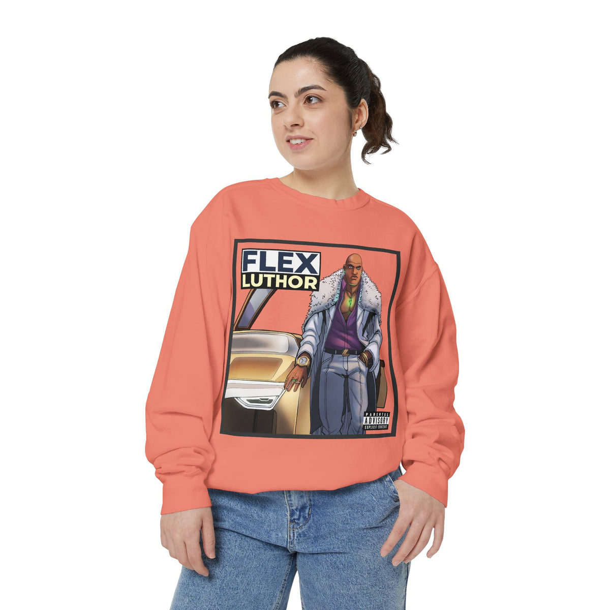 The Flex Luthor Crewneck [High Quality Comfort Colors Sweatshirt]