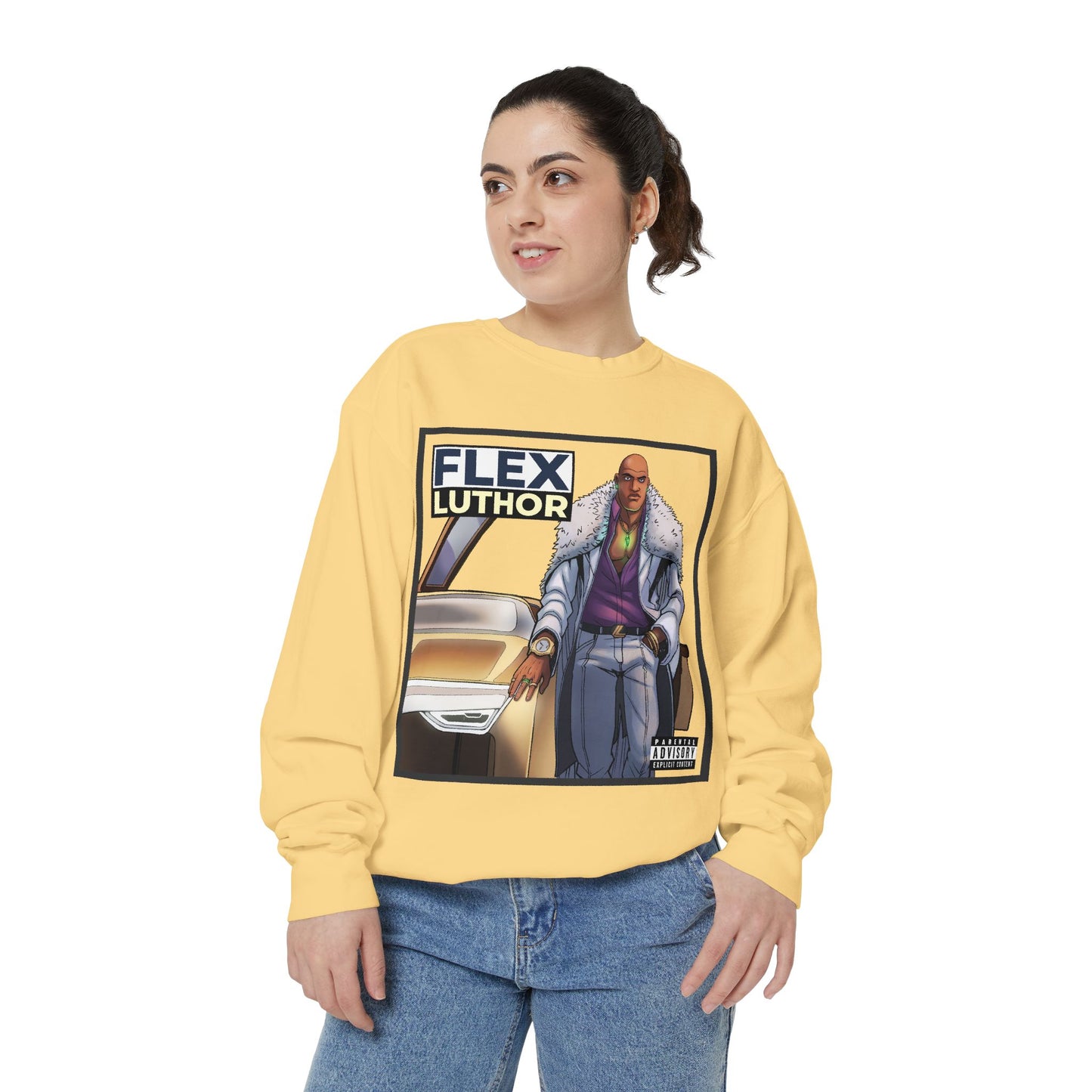 The Flex Luthor Crewneck [High Quality Comfort Colors Sweatshirt]