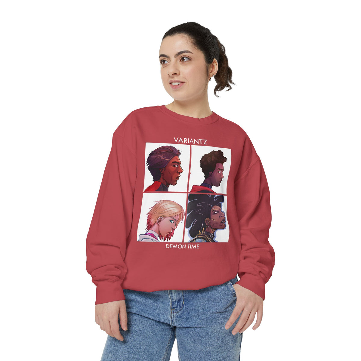 Variantz "Demon Time" Crewneck Sweatshirt *COMFORT COLORS HIGH QUALITY SWEATSHIRT*