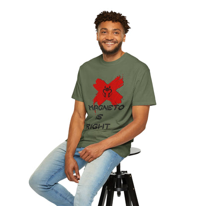 Magnus is Right Tee (black text)