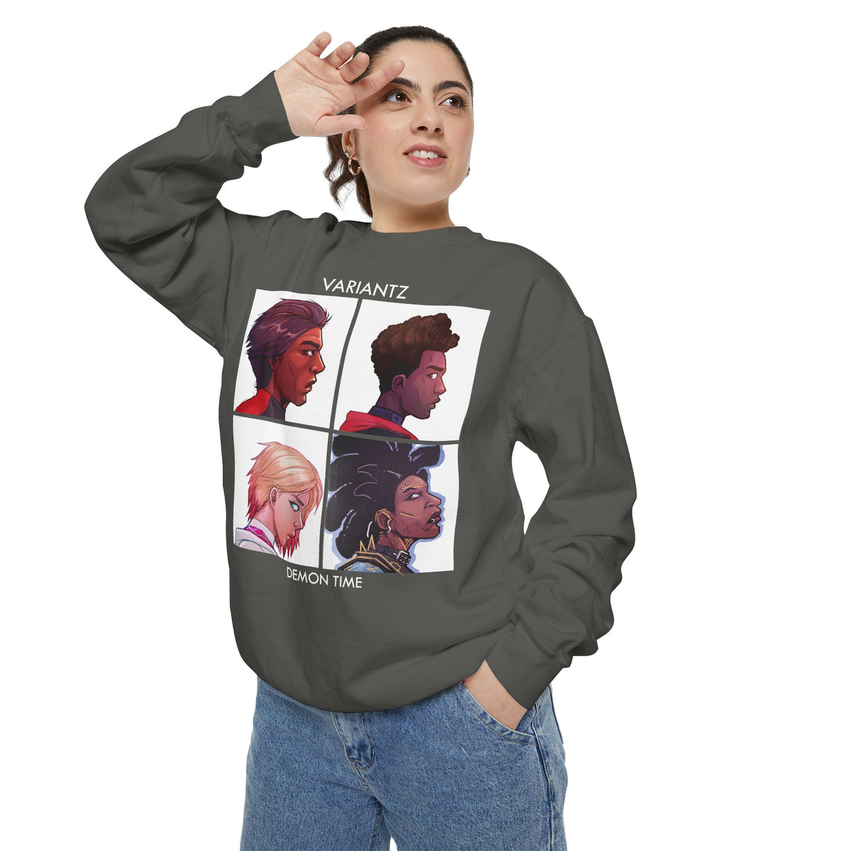 Variantz "Demon Time" Crewneck Sweatshirt *COMFORT COLORS HIGH QUALITY SWEATSHIRT*