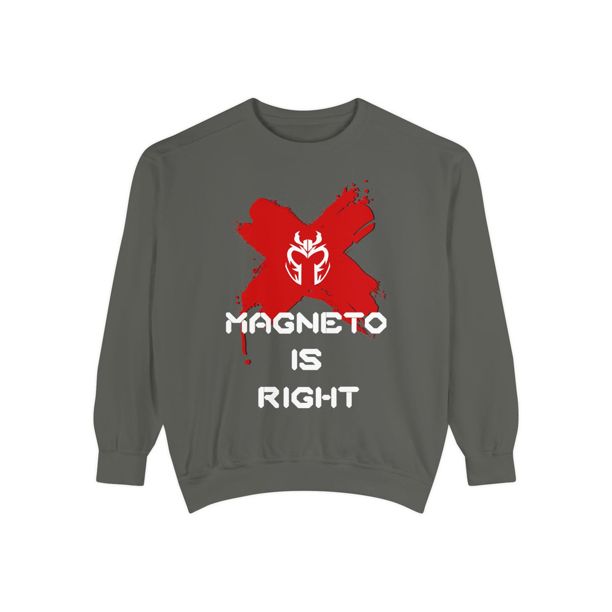 The Magnus Is Right [White Print] (High Quality Comfort Colors Sweatshirt)