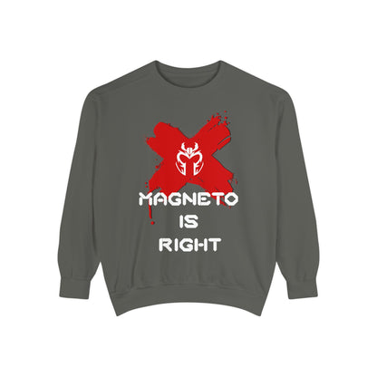 The Magnus Is Right [White Print] (High Quality Comfort Colors Sweatshirt)