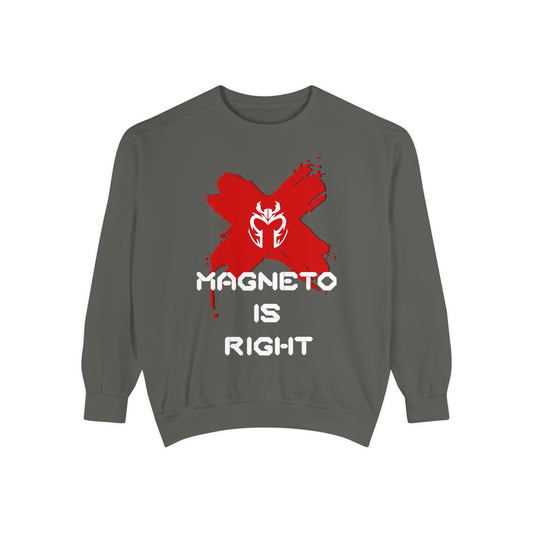 The Magnus Is Right [White Print] (High Quality Comfort Colors Sweatshirt)