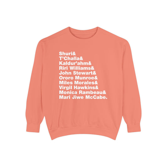 The Rooting For Everybody Black Ampersand (High Quality Comfort Colors Sweatshirt)