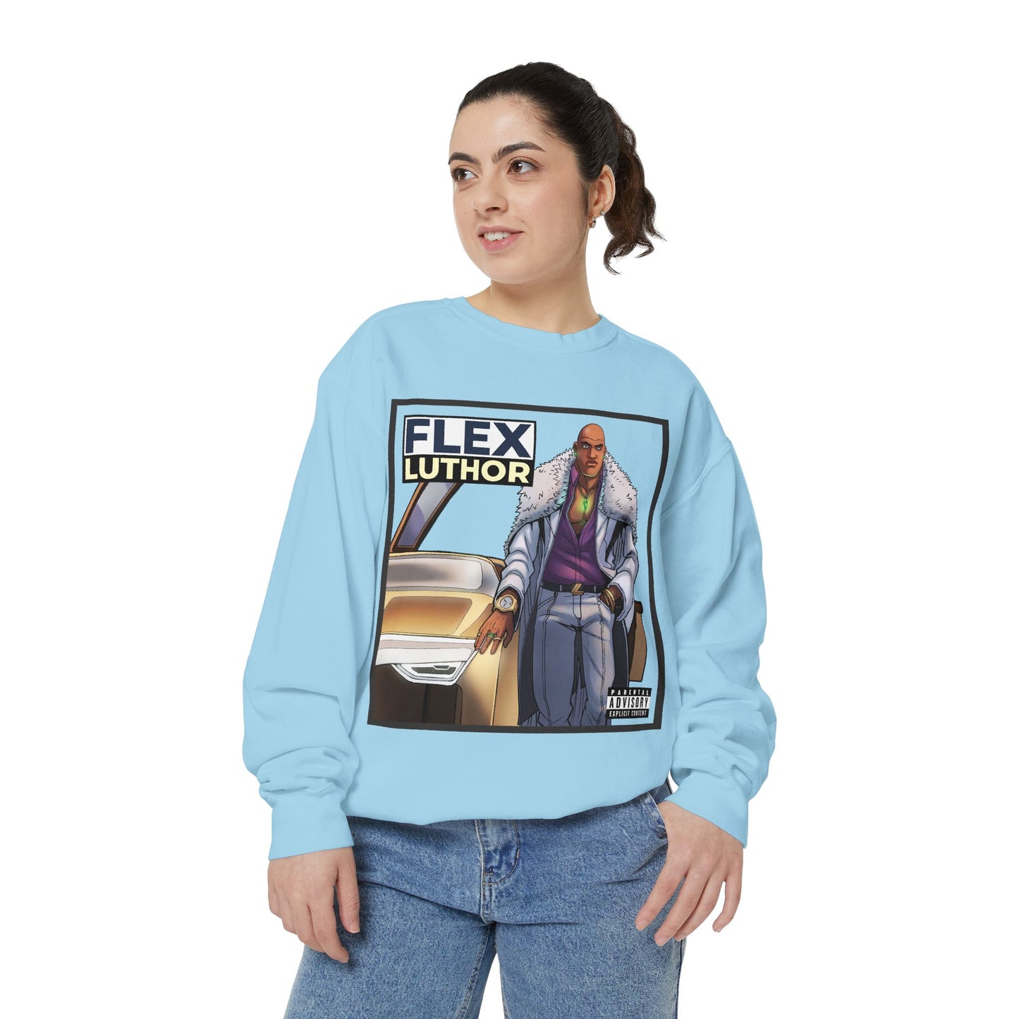 The Flex Luthor Crewneck [High Quality Comfort Colors Sweatshirt]