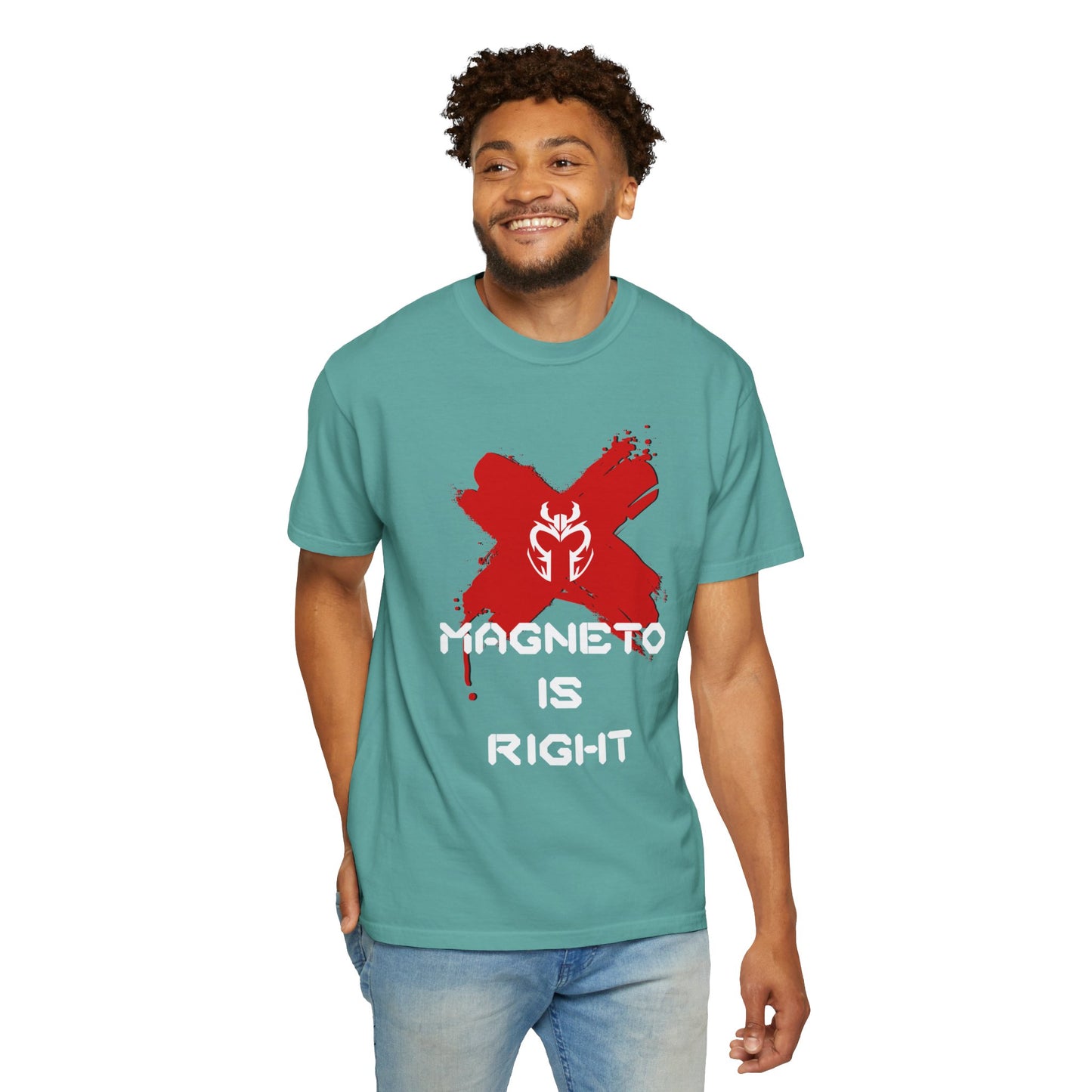 The Magnus Is Right Tee (white text)