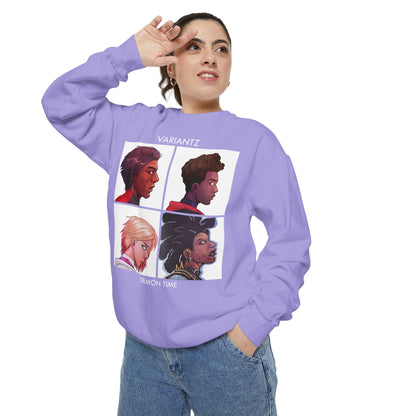 Variantz "Demon Time" Crewneck Sweatshirt *COMFORT COLORS HIGH QUALITY SWEATSHIRT*