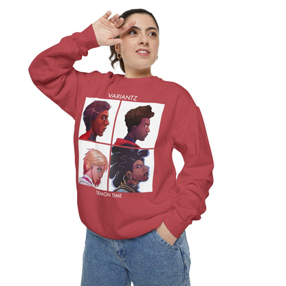 Variantz "Demon Time" Crewneck Sweatshirt *COMFORT COLORS HIGH QUALITY SWEATSHIRT*