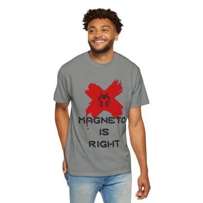 Magnus is Right Tee (black text)