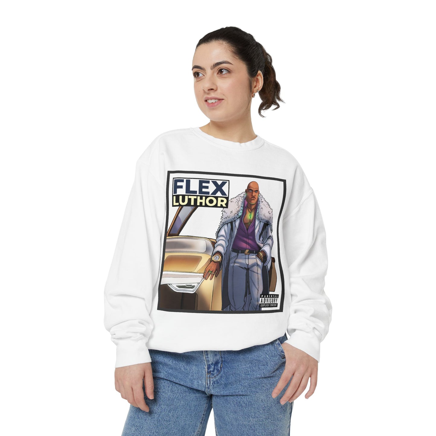 The Flex Luthor Crewneck [High Quality Comfort Colors Sweatshirt]