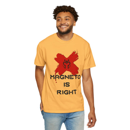 Magnus is Right Tee (black text)