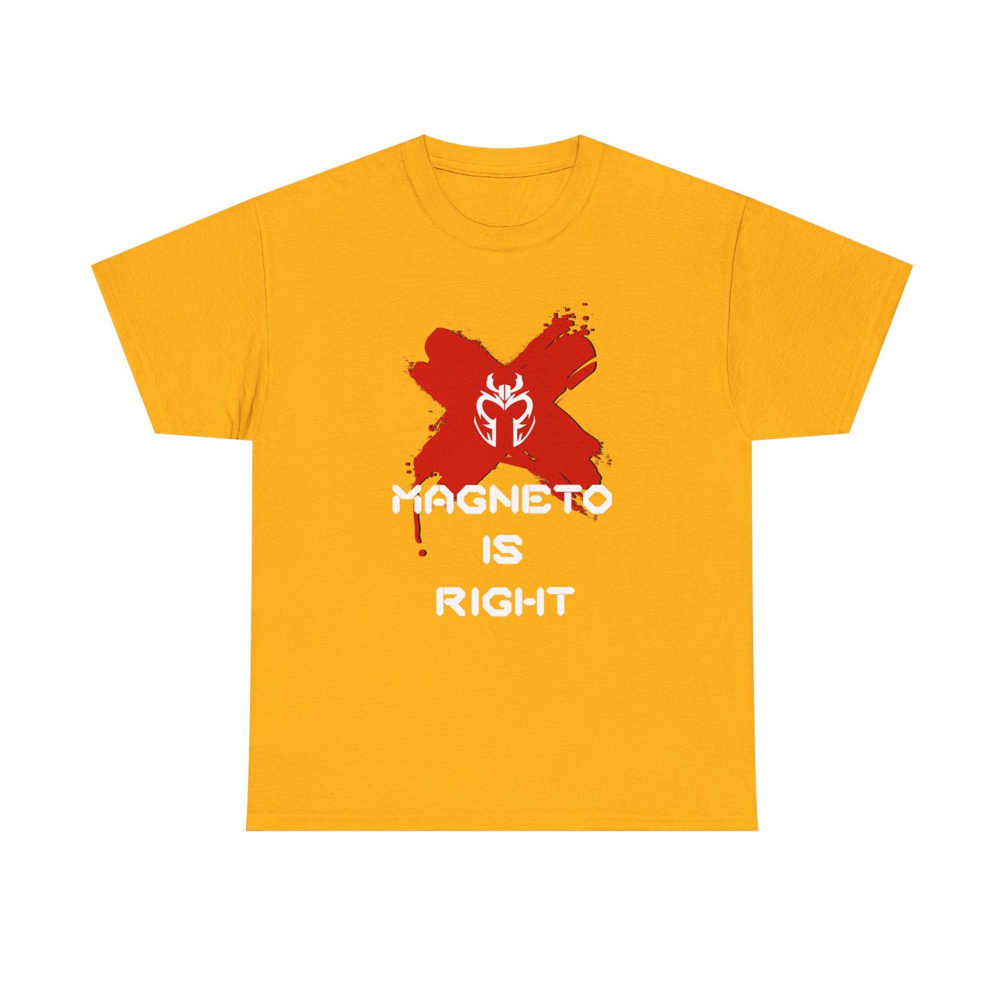 Magneto Is Right Tee (white text)