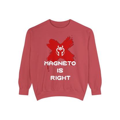 The Magnus Is Right [White Print] (High Quality Comfort Colors Sweatshirt)