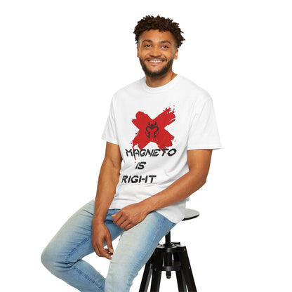 Magnus is Right Tee (black text)