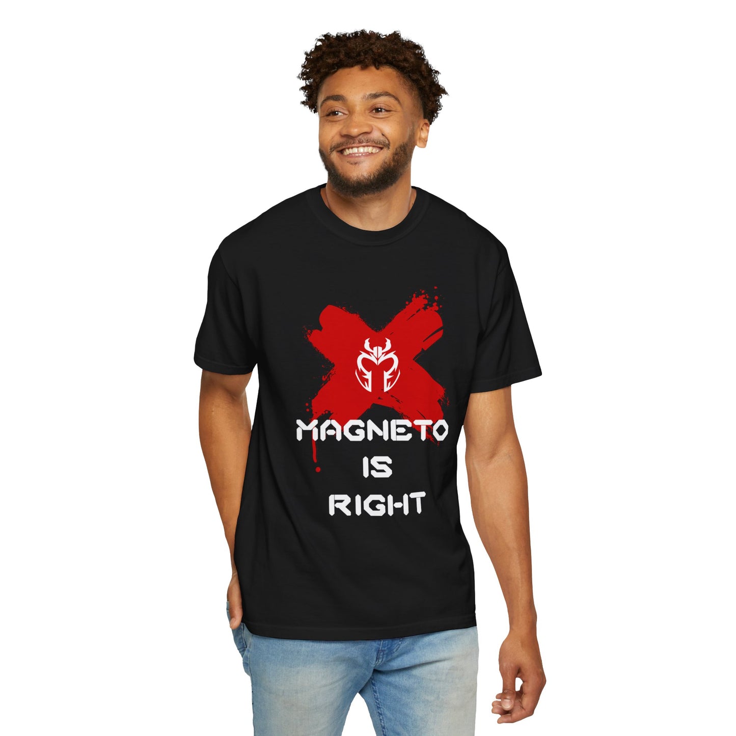 The Magnus Is Right Tee (white text)