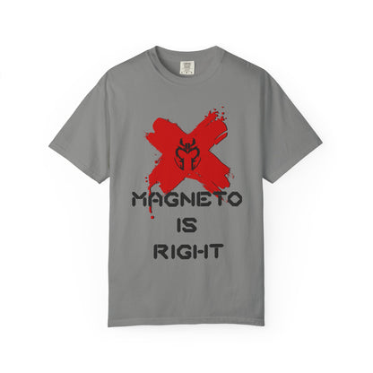 Magnus is Right Tee (black text)