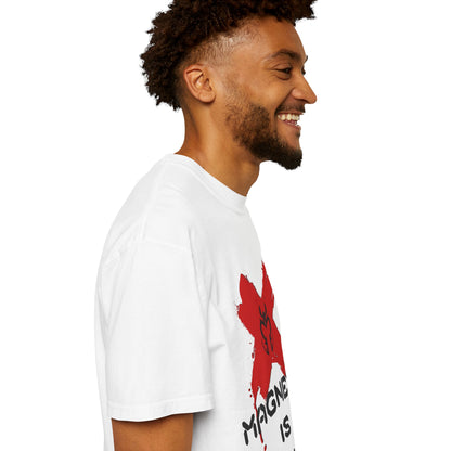 Magnus is Right Tee (black text)