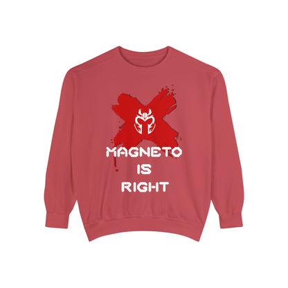 The Magnus Is Right [White Print] (High Quality Comfort Colors Sweatshirt)