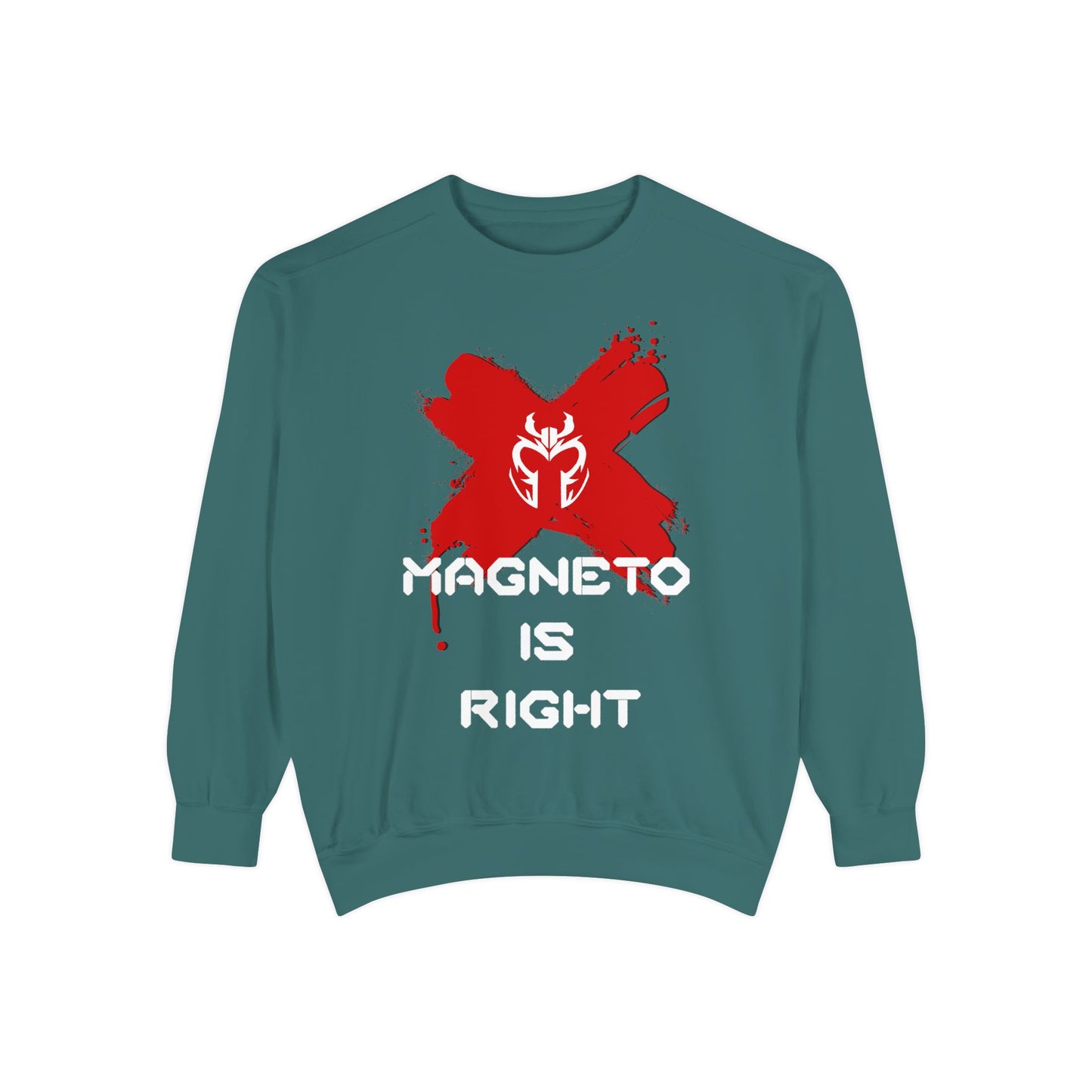 The Magnus Is Right [White Print] (High Quality Comfort Colors Sweatshirt)