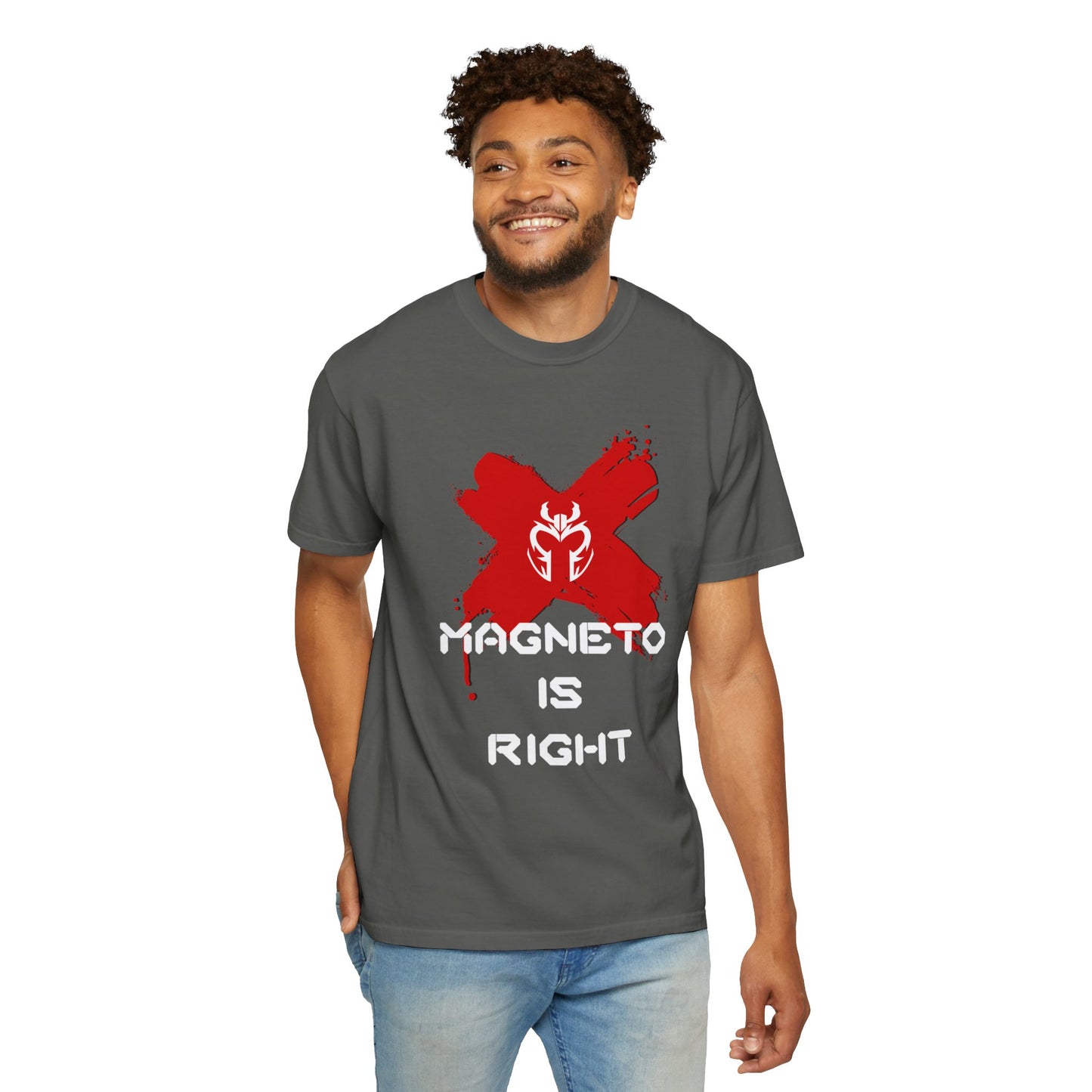 The Magnus Is Right Tee (white text)