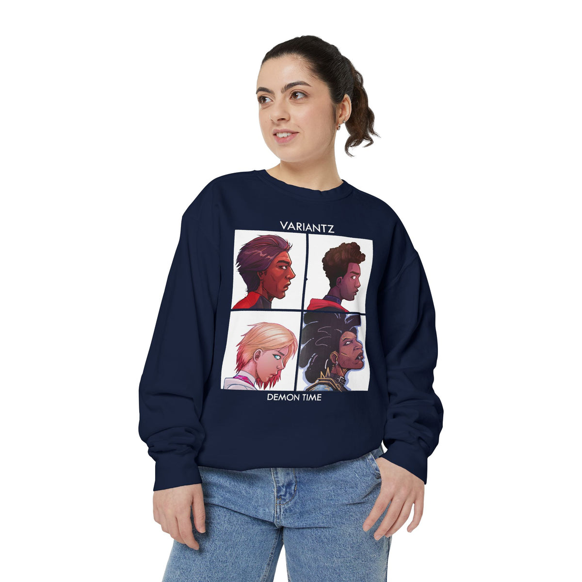 Variantz "Demon Time" Crewneck Sweatshirt *COMFORT COLORS HIGH QUALITY SWEATSHIRT*