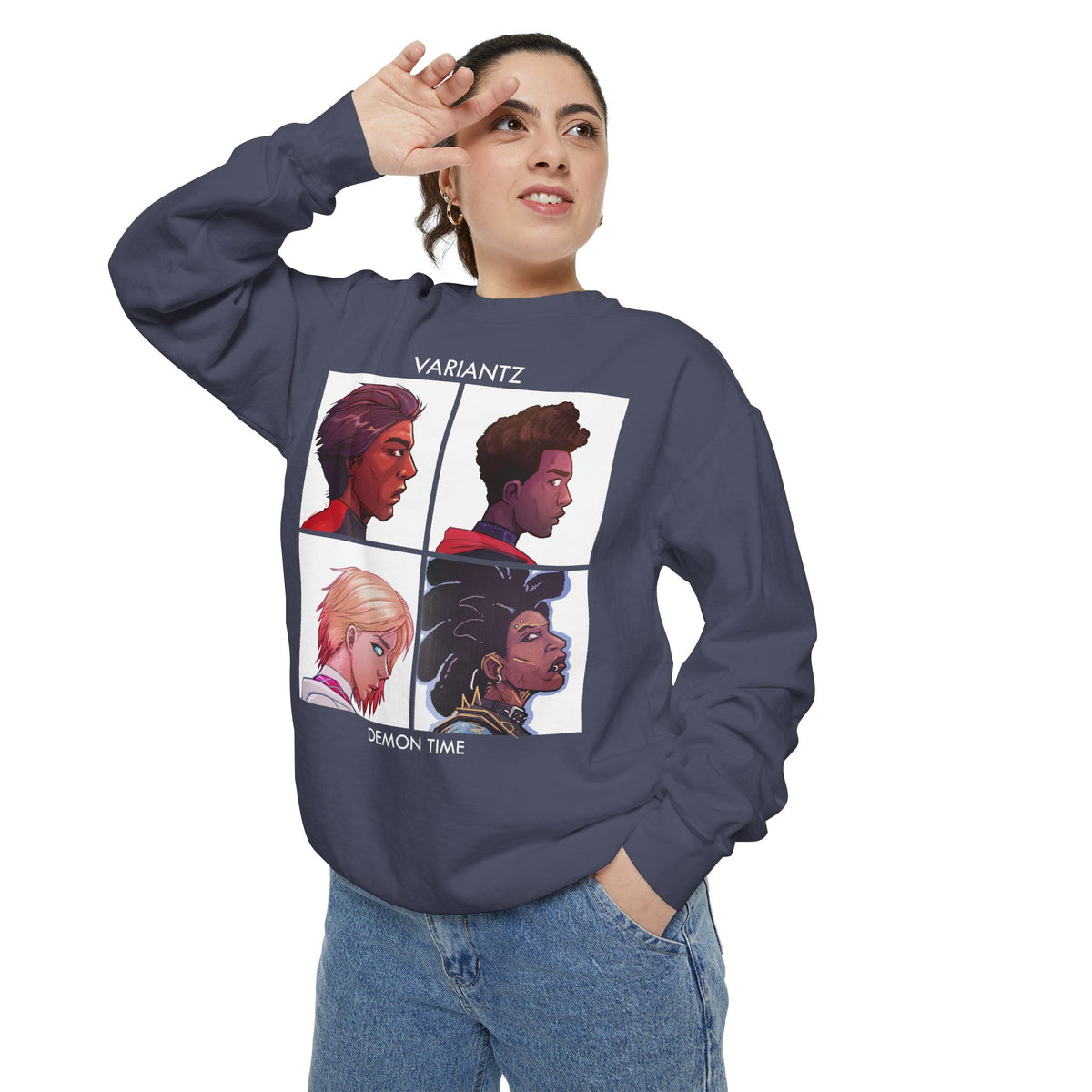 Variantz "Demon Time" Crewneck Sweatshirt *COMFORT COLORS HIGH QUALITY SWEATSHIRT*