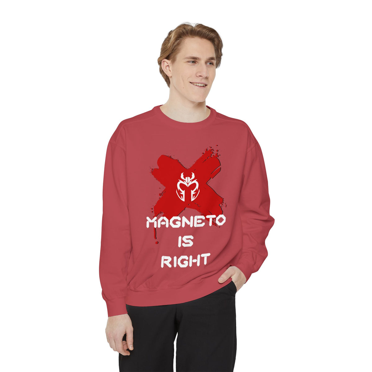 The Magnus Is Right [White Print] (High Quality Comfort Colors Sweatshirt)