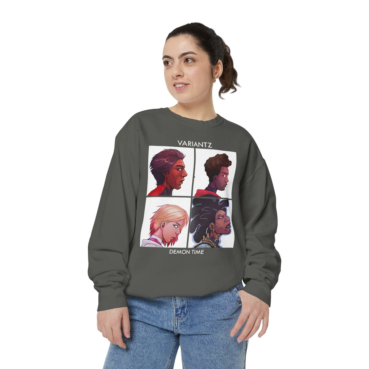 Variantz "Demon Time" Crewneck Sweatshirt *COMFORT COLORS HIGH QUALITY SWEATSHIRT*