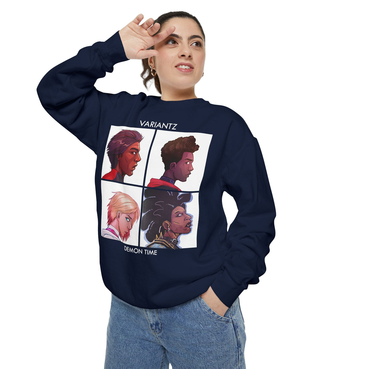 Variantz "Demon Time" Crewneck Sweatshirt *COMFORT COLORS HIGH QUALITY SWEATSHIRT*