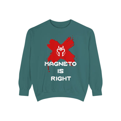 The Magnus Is Right [White Print] (High Quality Comfort Colors Sweatshirt)