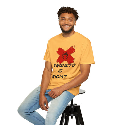 Magnus is Right Tee (black text)