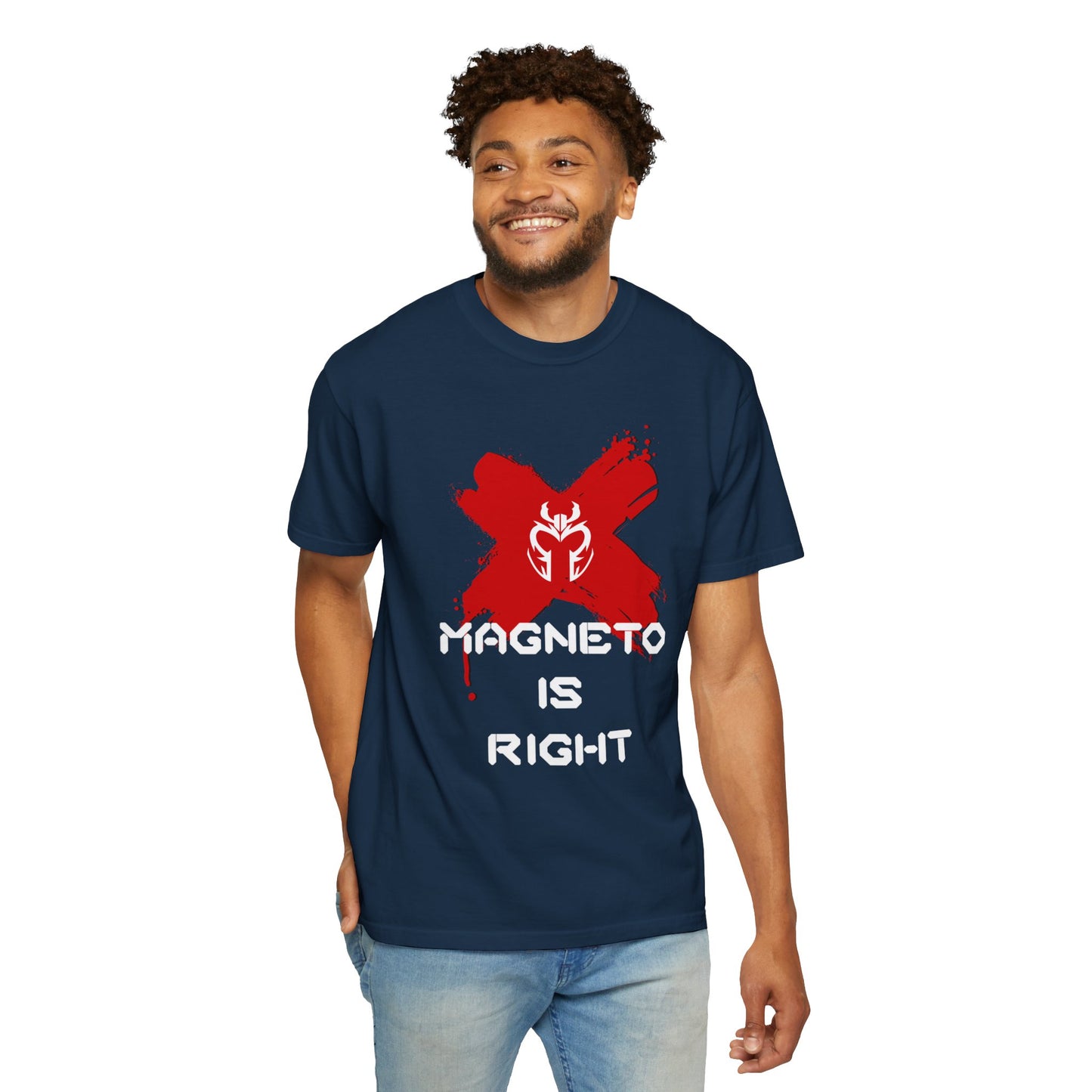 The Magnus Is Right Tee (white text)